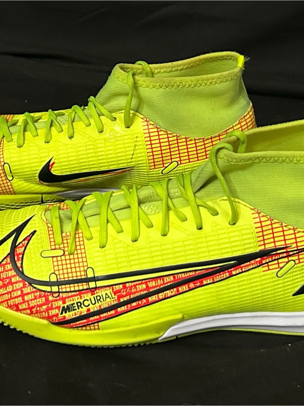 Nike Mercurial Superfly 8 Academy Ic Volt-Black-B Crimson Sz 7.5 CV0847-760